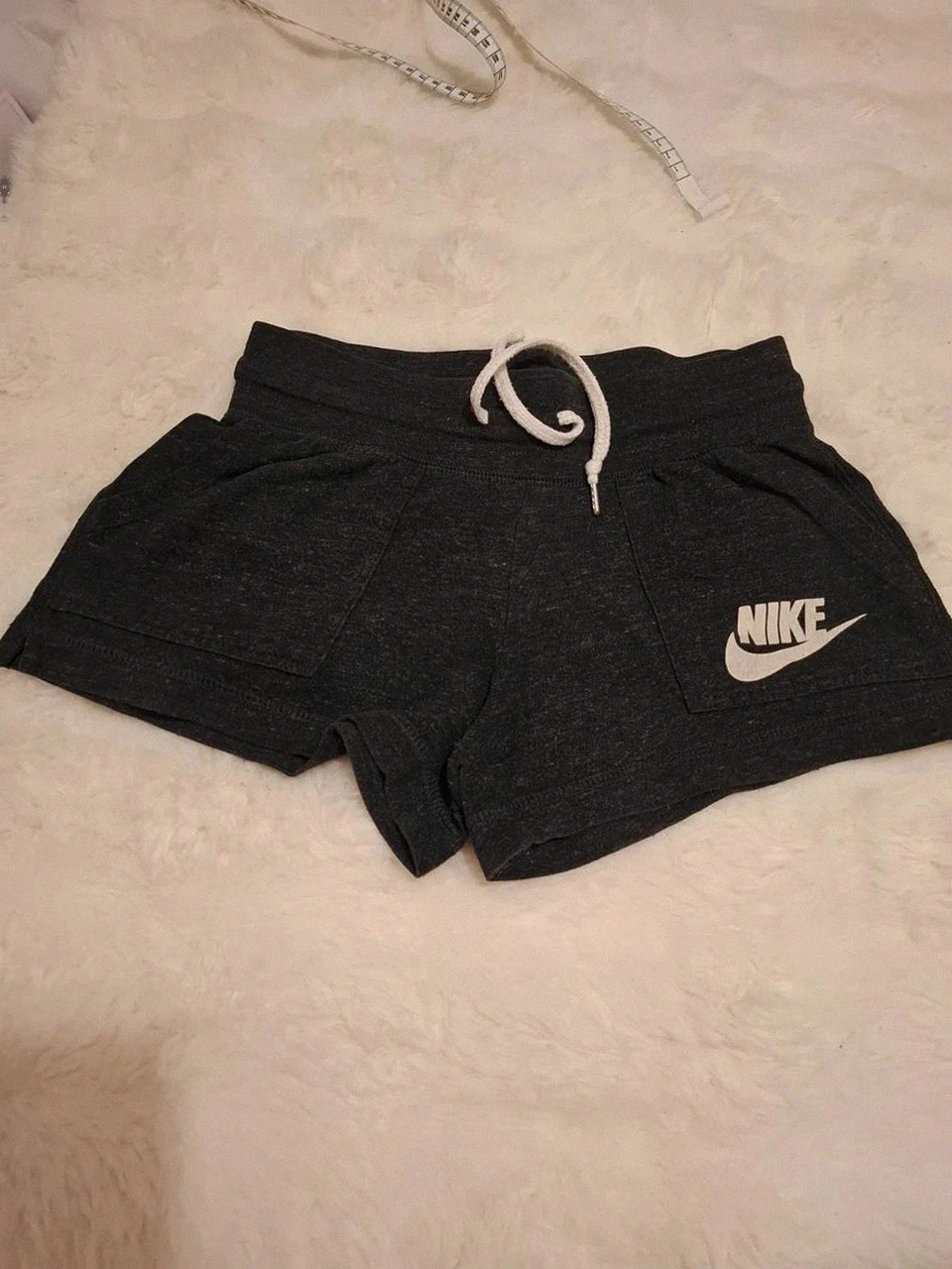 Short de sport Gris chiné - Molleton Nike - Taille XS