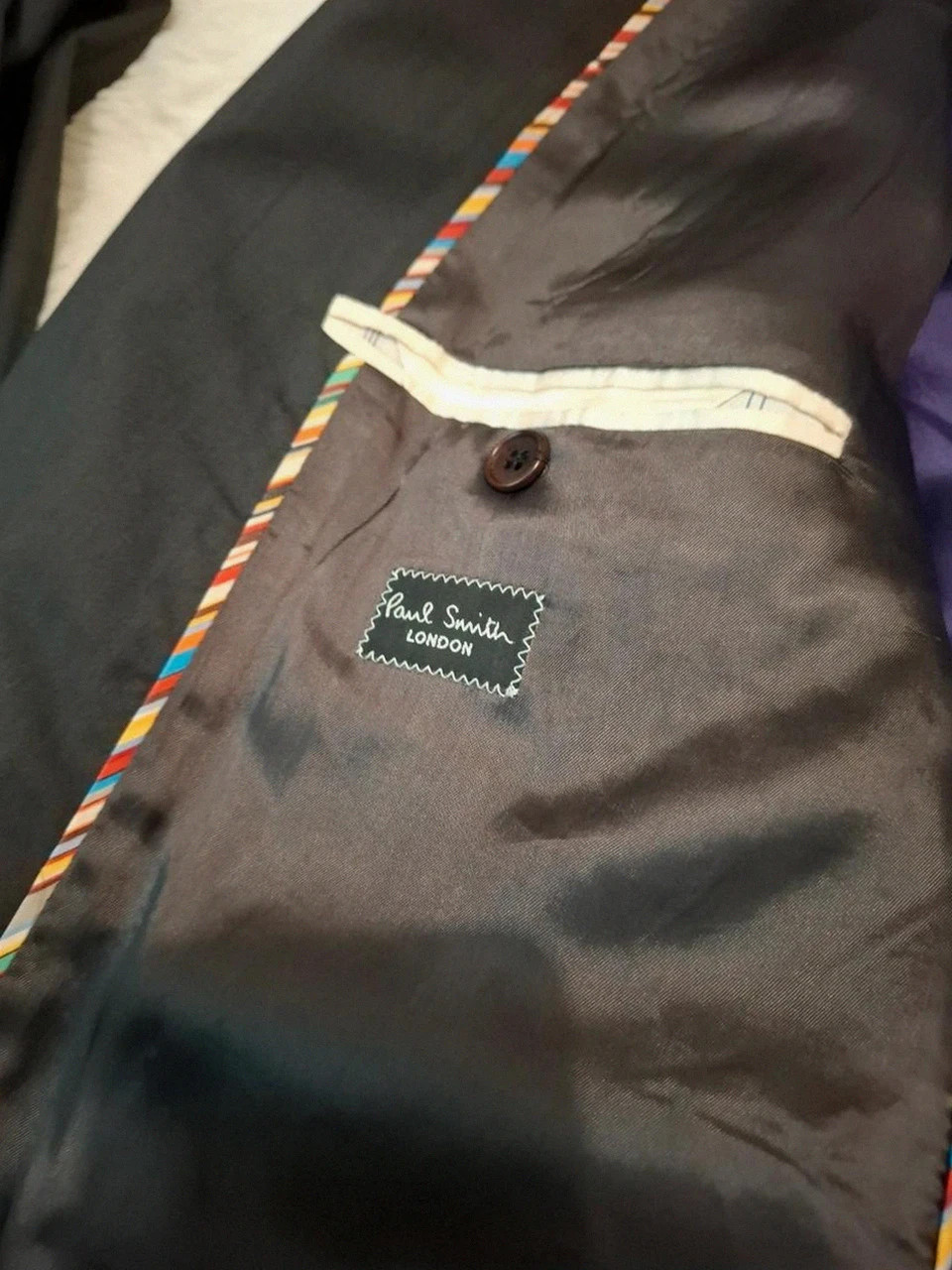 Costume Paul Smith London Complet "The Byard" Soie & Laine Noir T.46 (Italie) – Paul Smith – taille 46 3
