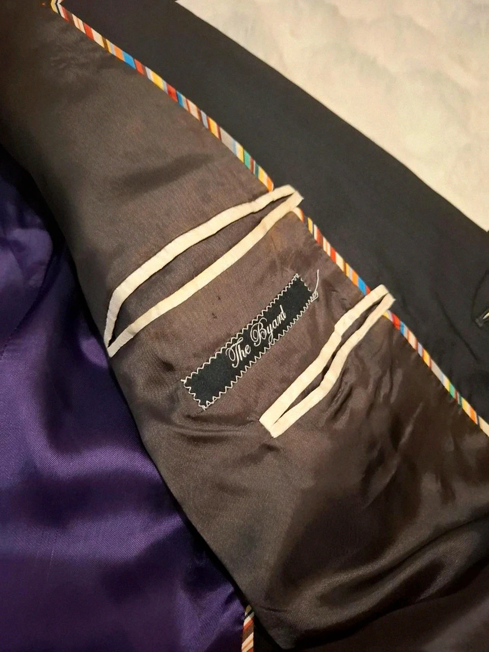 Costume Paul Smith London Complet "The Byard" Soie & Laine Noir T.46 (Italie) – Paul Smith – taille 46 4