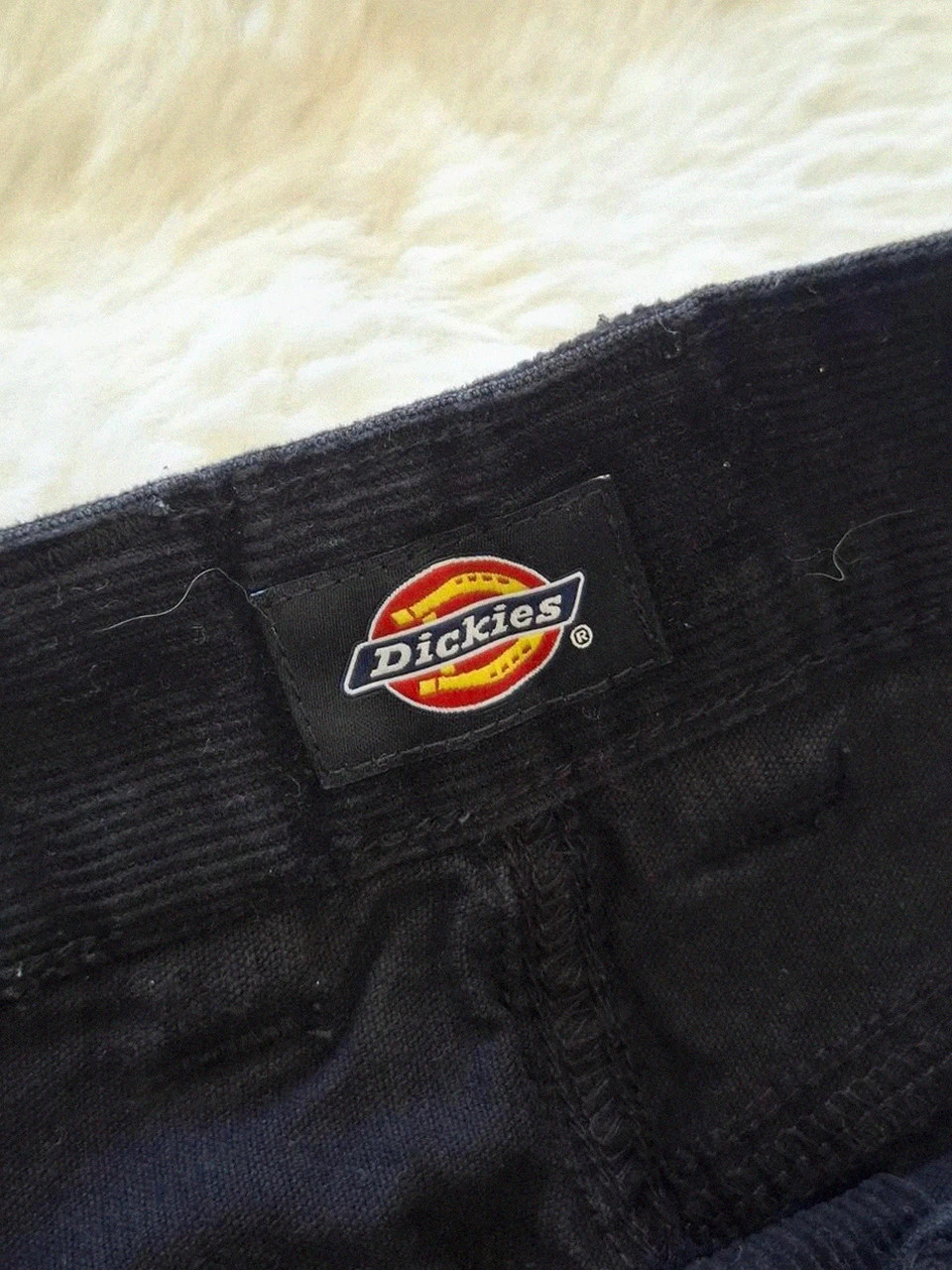 Pantalon cargo en velours côtelé noir / carpenter Dickies - Taille 26R (Femme / 34) – Dickies – taille S / 36 / 8 3