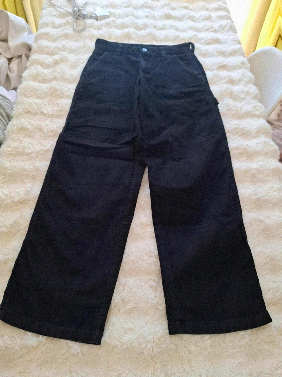 Pantalon cargo en velours côtelé noir / carpenter Dickies - Taille 26R (Femme / 34)