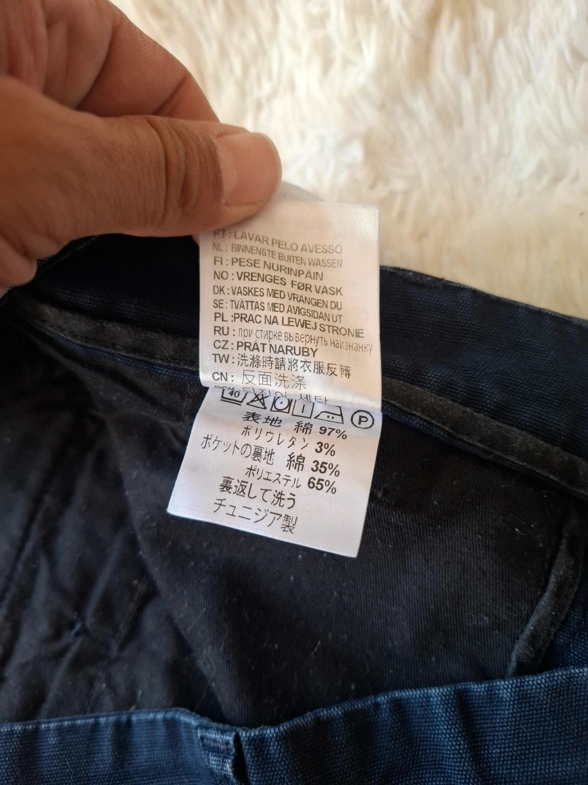 Pantalon chino slim Carhartt WIP Sid Pant bleu marine taille 33/34 – Carhartt – taille W33 | FR 42 5