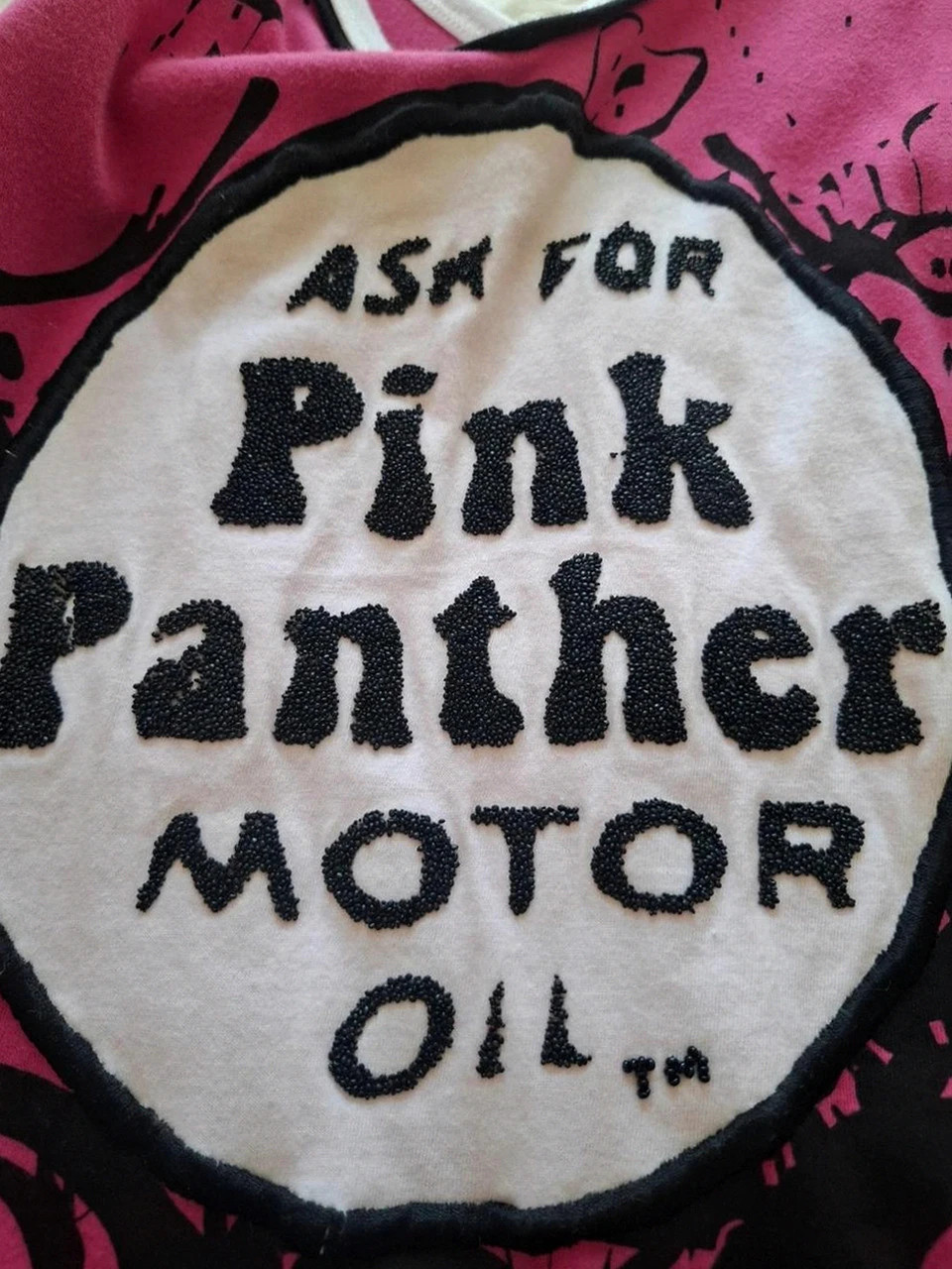 Débardeur Long / Robe "Pink Panther" (Gone Pink / Motor Oil) - Noir & Rose – taille S / 36 / 8 4