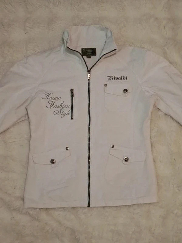 Blouson / Veste Rétro Y2K Rivaldi Fashion Blanc T.12 Ans / XS – Rivaldi – taille XS / 34 / 6 3