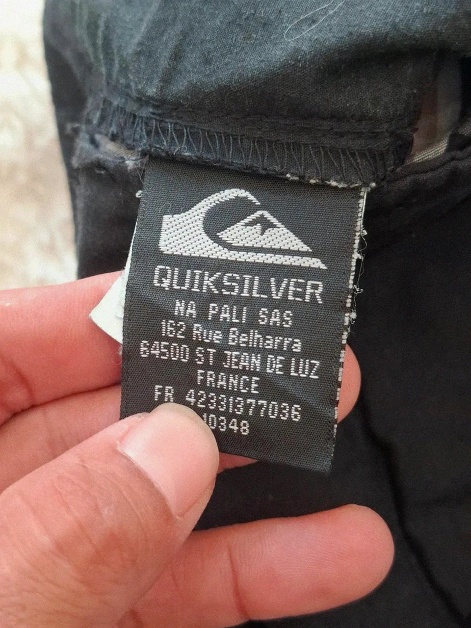 Short à carreaux vintage Y2K Quiksilver Noir/Gris/Bleu - Taille S homme équivalent – Quiksilver – taille S 5