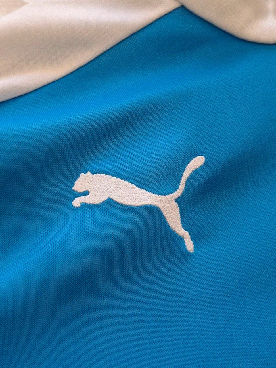 Veste Puma de survêtement - Olympique de Marseille (OM) DryCell - Blanc / Bleu ciel - Taille XS – Puma – taille XS 4