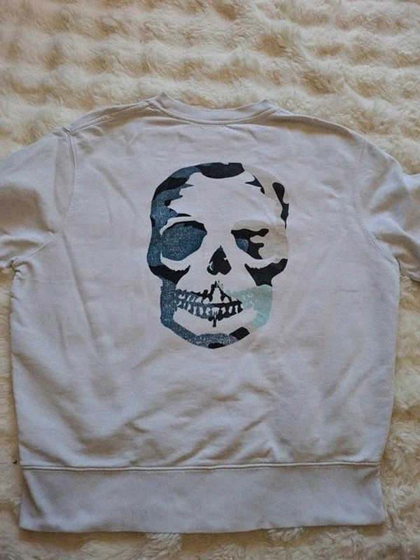 Pull / Sweat-shirt Blanc Imprimé Tête de Mort Zadig & Voltaire T.S