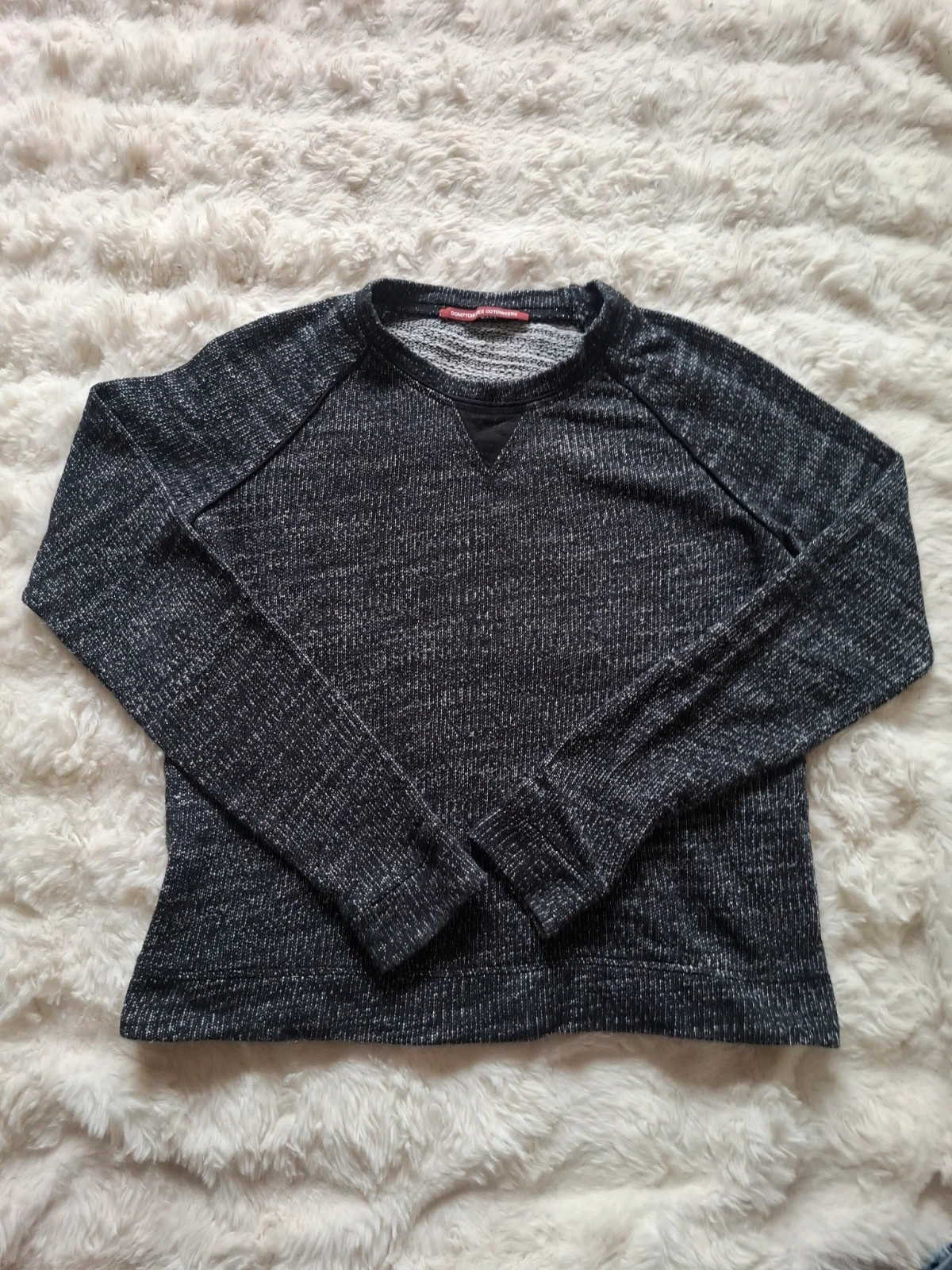 Sweat-shirt Comptoir des Cotonniers gris chiné noir col rond style casual – Comptoir des Cotonniers – taille S / 36 / 8