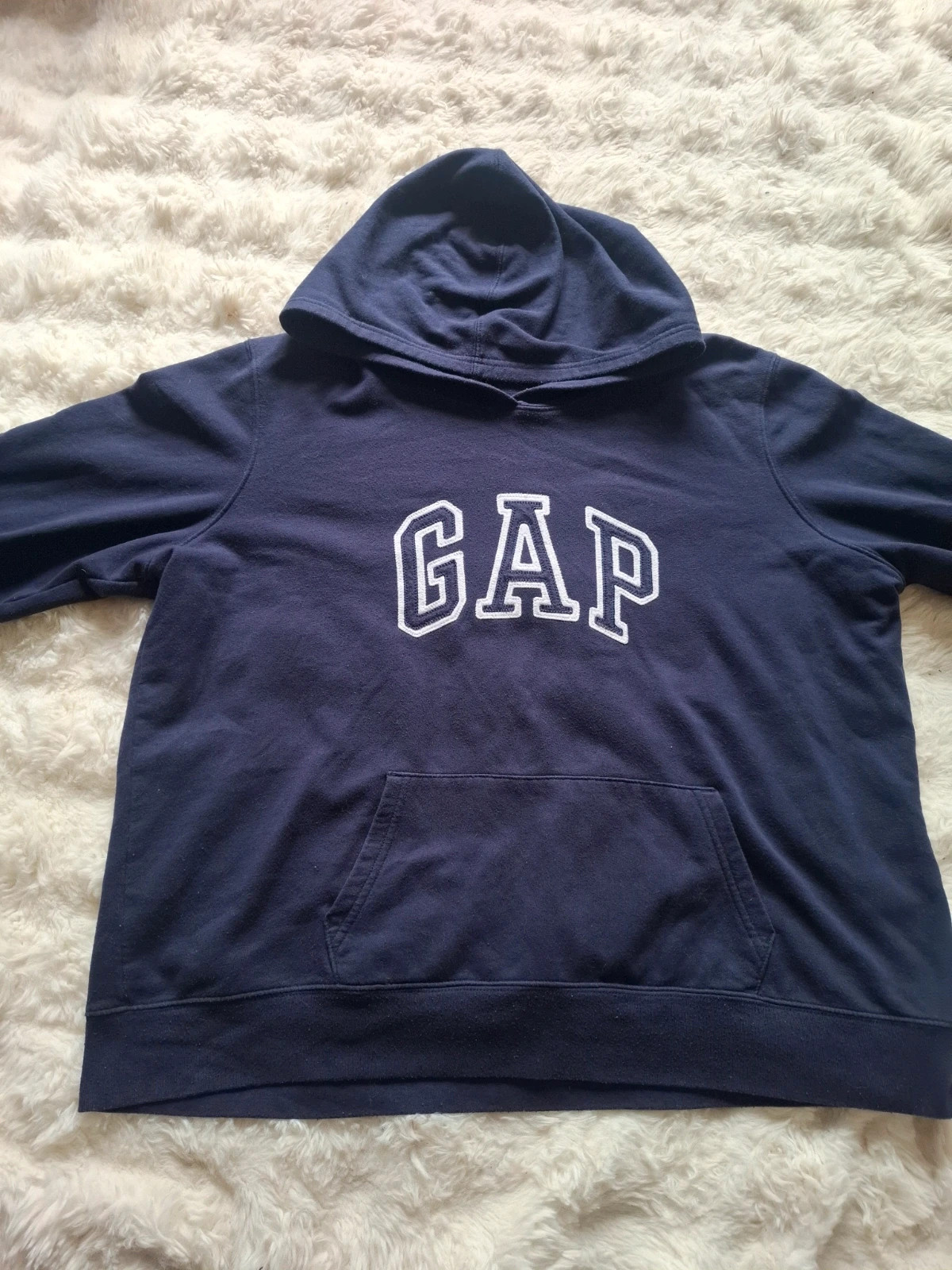 Sweat à capuche GAP bleu marine grand logo brodé vintage rétro taille XXL – GAP – taille XXL / 44 / 16 2