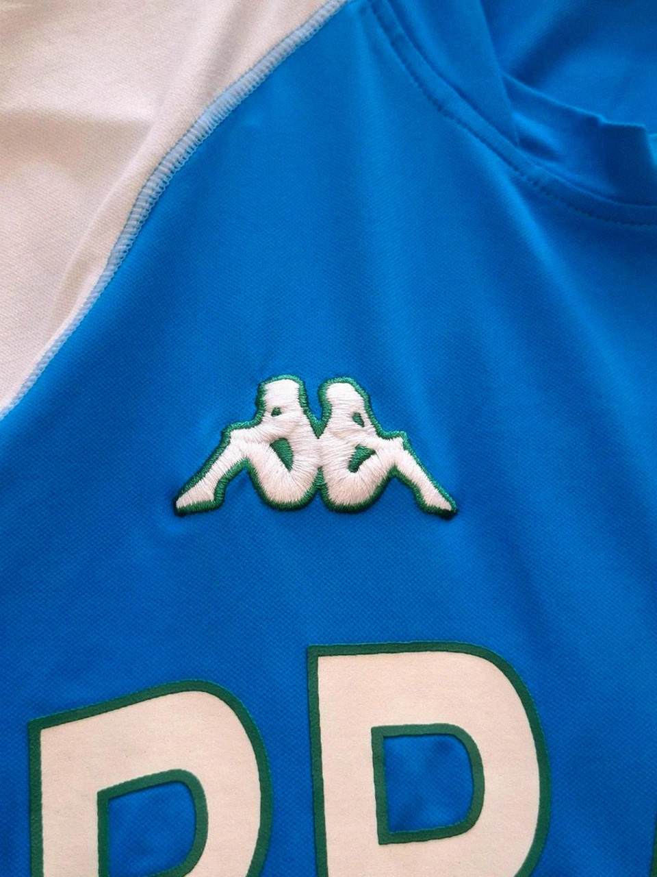 T-shirt vintage Kappa bleu et blanc "Brazil" - Taille M – Kappa – taille M 3