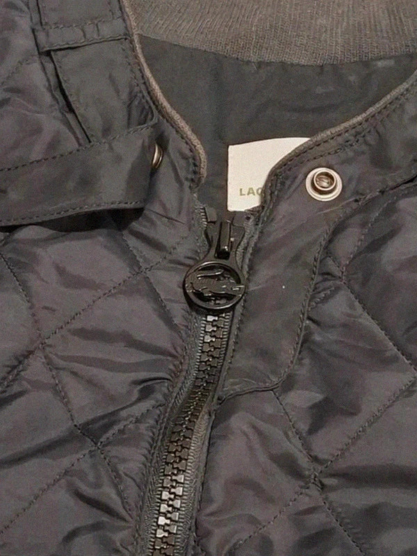 Blouson Noir Matelassé Lacoste T.36 (S) Femme – Lacoste – taille S / 36 / 8 5