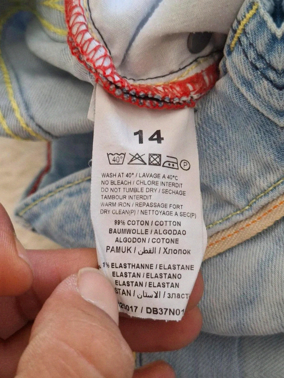 Pantacourt Jean Levi's - Taille 14 ans – Levi's – taille S 4