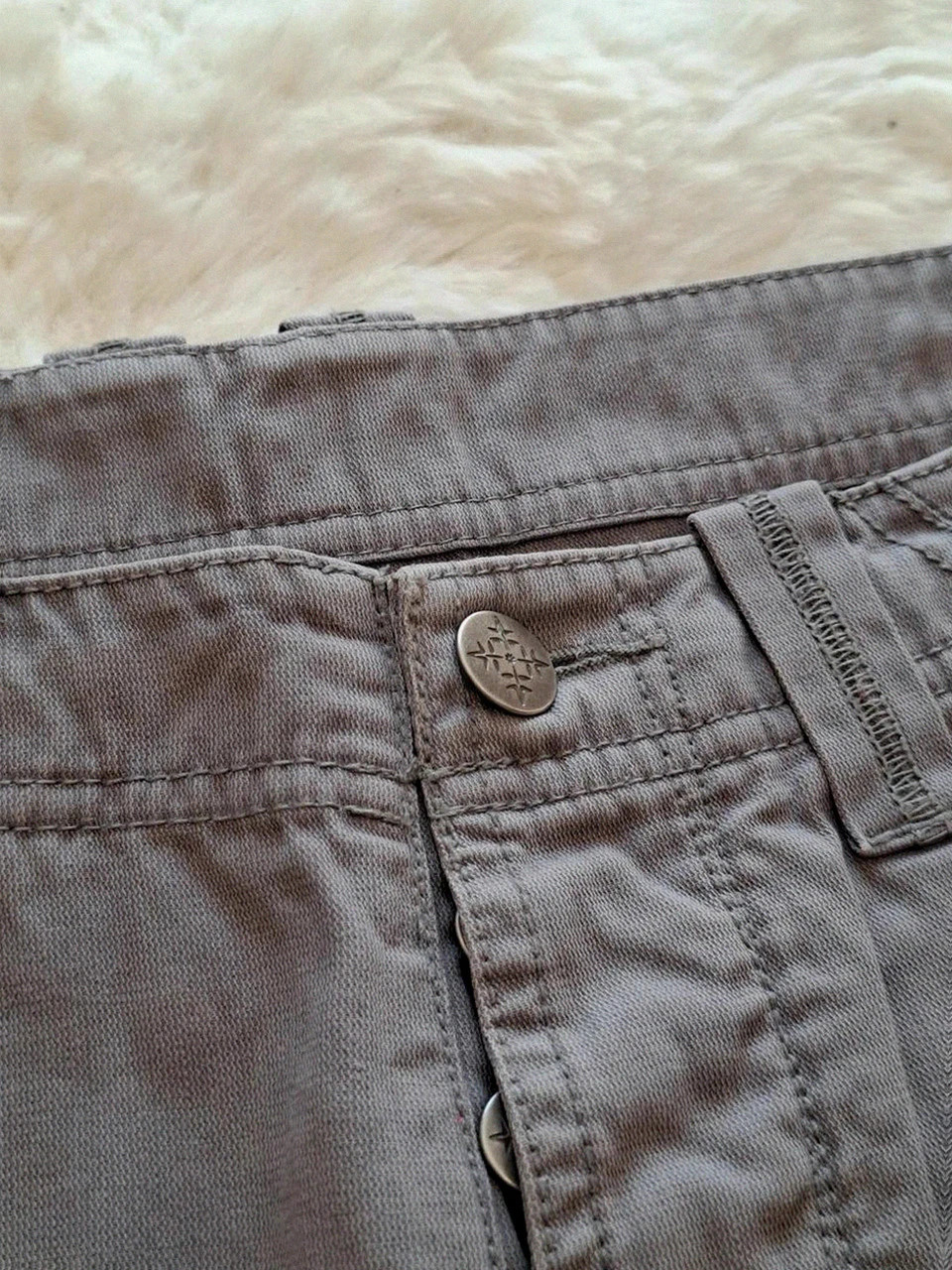Bermuda en coton gris vintage Oxbow (2007) - Taille M (Homme) cargo – Oxbow – taille M 3