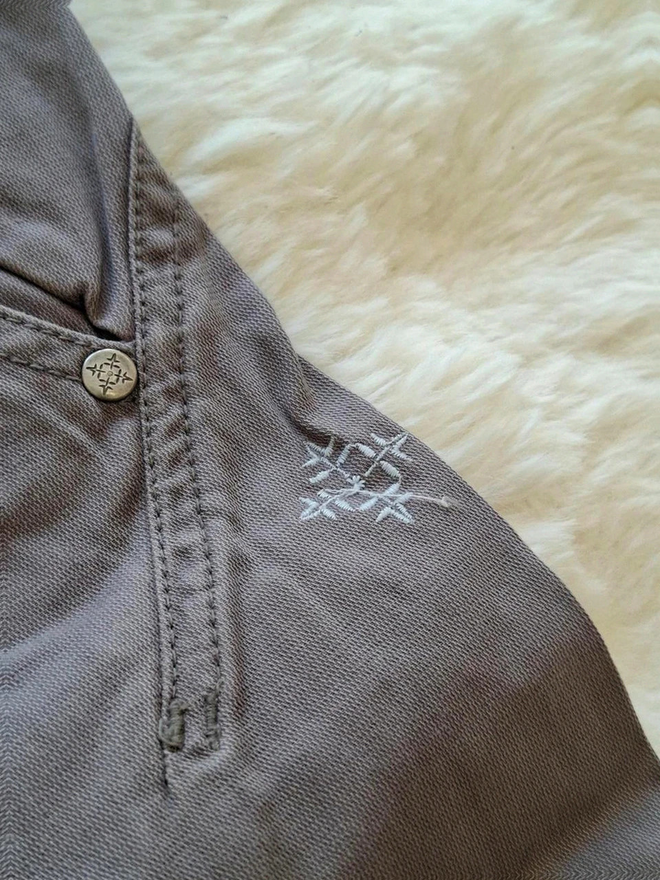 Bermuda en coton gris vintage Oxbow (2007) - Taille M (Homme) cargo – Oxbow – taille M 4