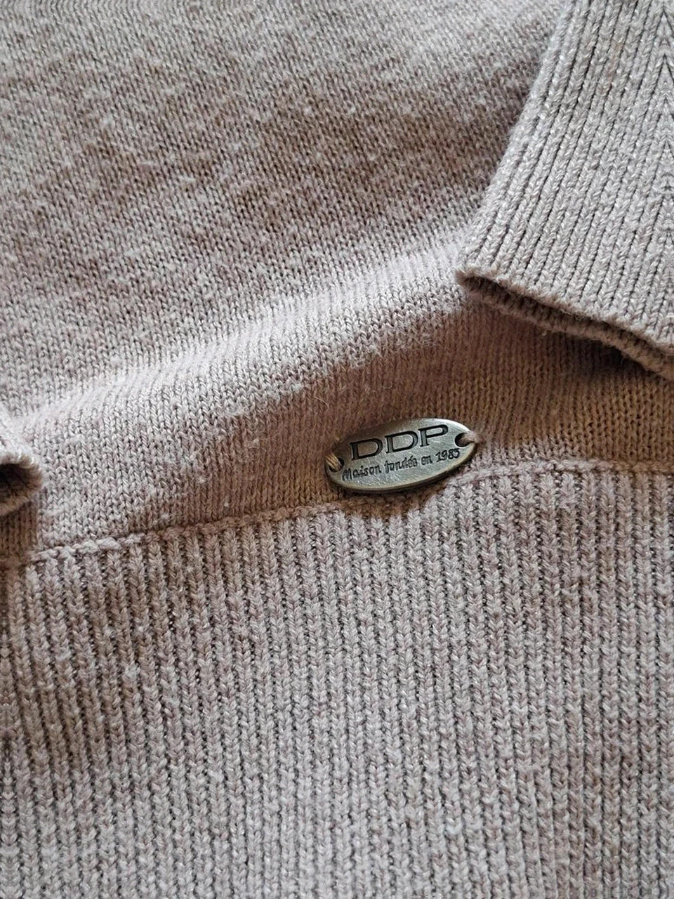 Cache-Cœur Pull-over DDP Poudré Rose T.M (53% Coton) – DDP – taille M / 38 / 10 3