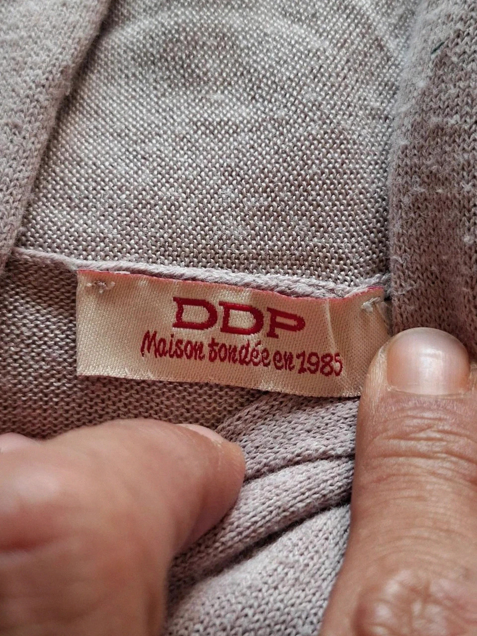 Cache-Cœur Pull-over DDP Poudré Rose T.M (53% Coton) – DDP – taille M / 38 / 10 4