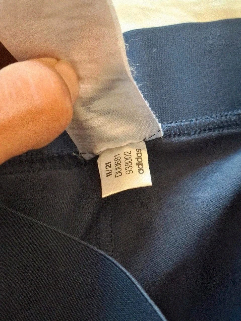 Legging / Pantalon de sport Adidas - Bleu Marine À Bandes Blanches - Taille S – adidas – taille S / 36 / 8 5
