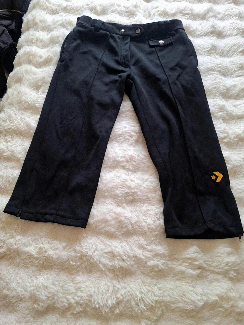 Pantacourt / Pantalon 3/4 noir vintage Converse - Taille S (Très bon état)