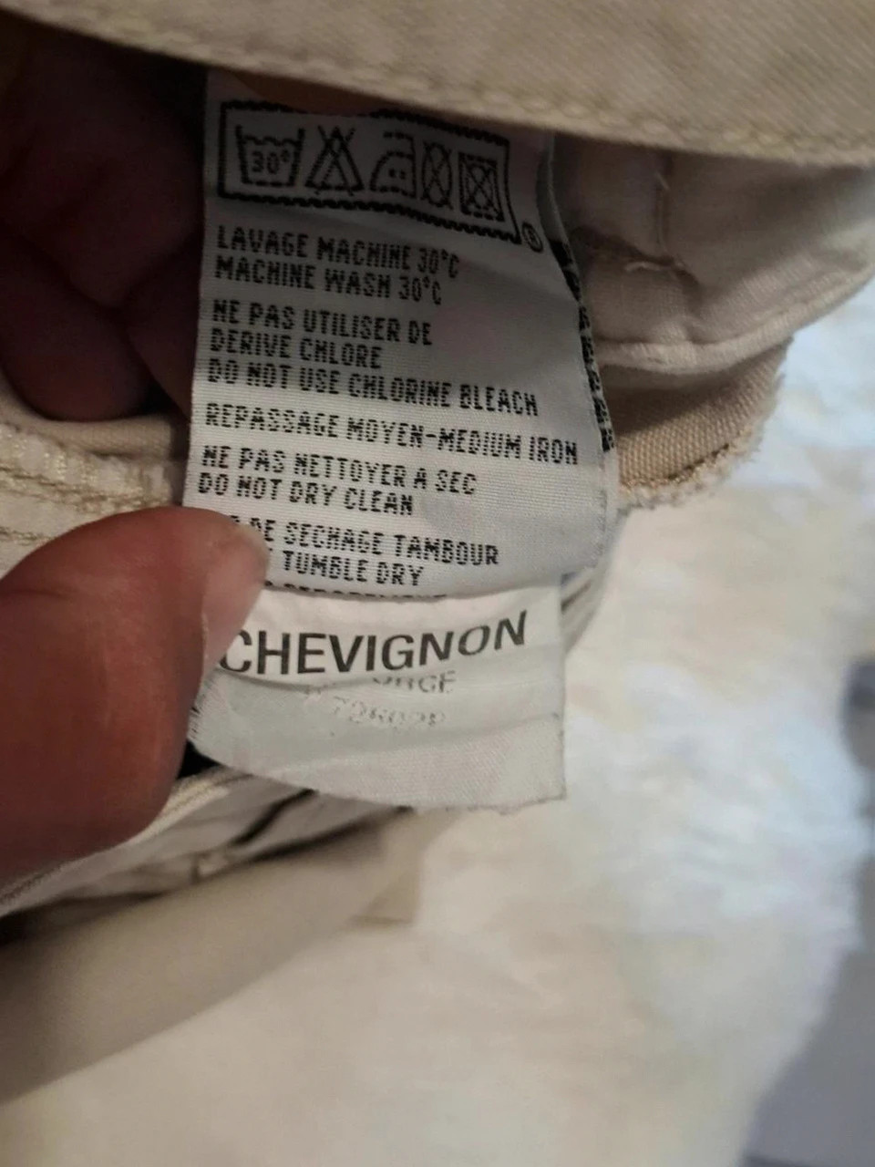 Cargo Bermuda Chevignon - Beige - Taille 34 - 100% Coton – Chevignon – taille W34 | FR 44 5