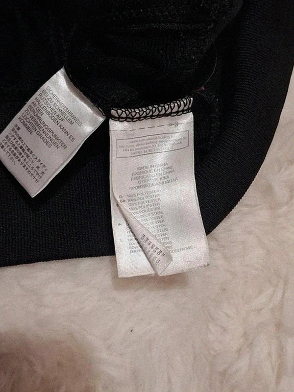 Veste Zippée de Survêtement Adidas Noire & Blanche Grand Logo Dos T.L / XL – adidas – taille L 4