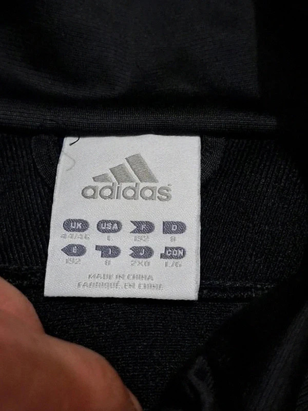 Veste Zippée de Survêtement Adidas Noire & Blanche Grand Logo Dos T.L / XL – adidas – taille L 3