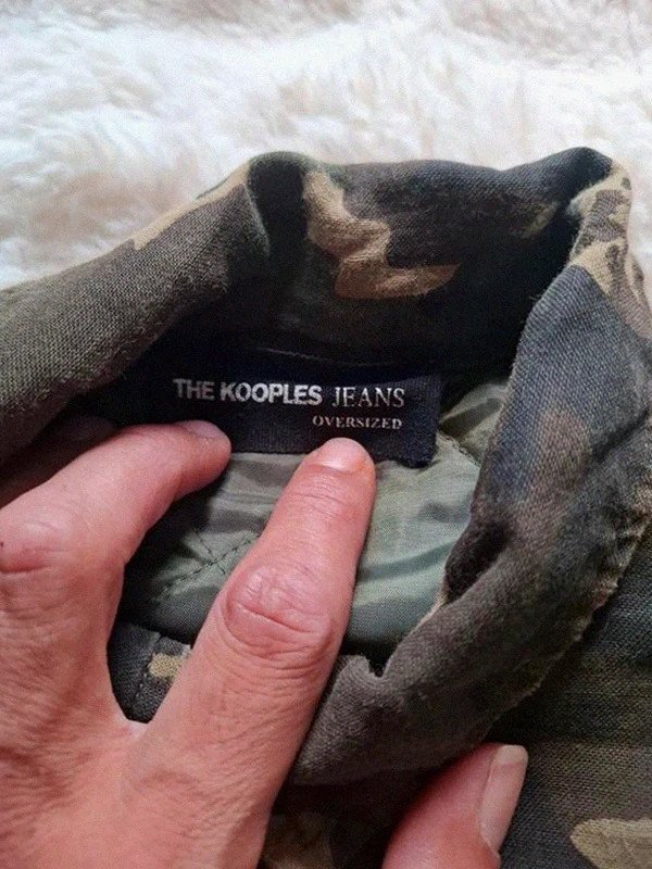 Veste Camouflage Matelassée & Têtes de mort The Kooples Jeans Oversized T.L/XL – The Kooples – taille XL / 42 / 14 3