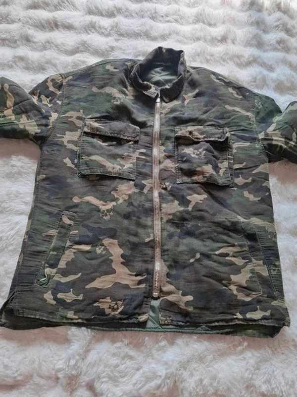 Veste Camouflage Matelassée & Têtes de mort The Kooples Jeans Oversized T.L/XL – The Kooples – taille XL / 42 / 14 4