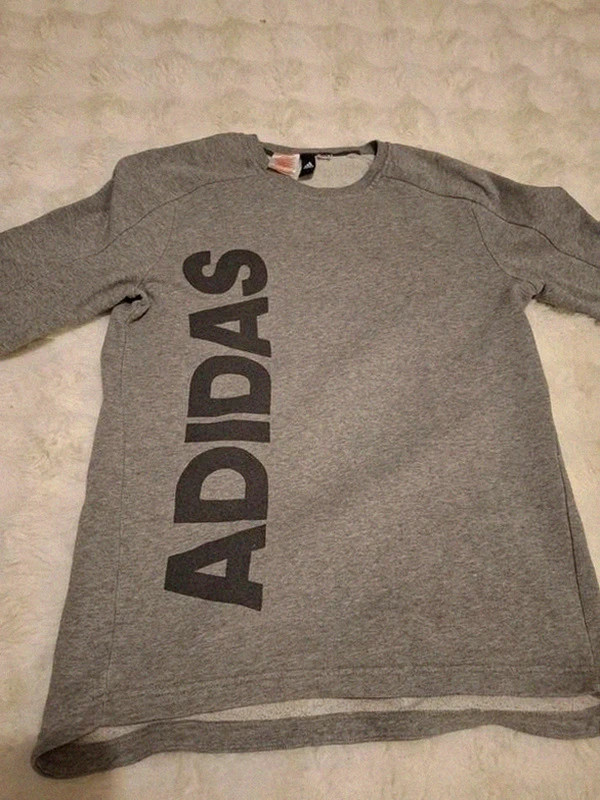 Adidas Sweat-shirt Crewneck Chiné Gris T.S / M – adidas – taille M 2
