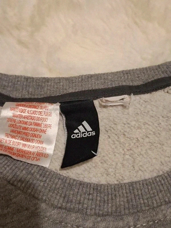 Adidas Sweat-shirt Crewneck Chiné Gris T.S / M – adidas – taille M 4