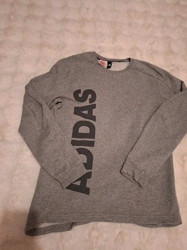 Adidas Sweat-shirt Crewneck Chiné Gris T.S / M