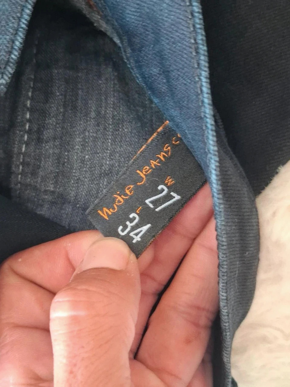 Jean Slim Nudie Jeans - Noir Délavé - W27 L34 – Nudie Jeans – taille W27 | FR 36 5