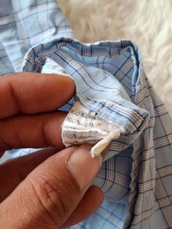 Chemise à Carreaux Manches Courtes Lacoste Bleu & Blanc T.41 (M/L) – Lacoste – taille L 5