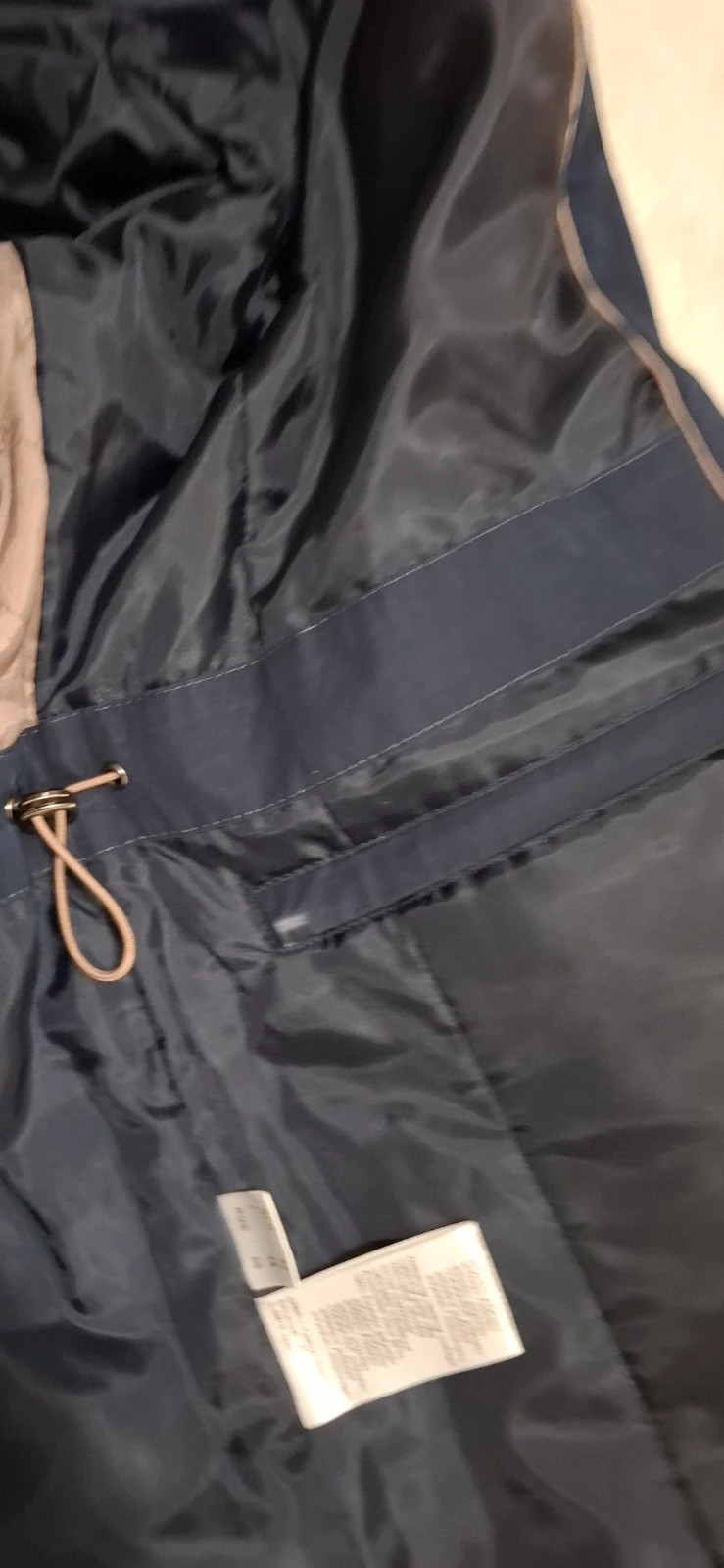 Parka manteau chaud bleu marine capuche amovible Isabell taille 42 XL – Isabell – taille XL / 42 / 14 5