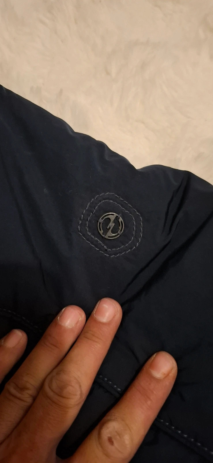 Parka manteau chaud bleu marine capuche amovible Isabell taille 42 XL – Isabell – taille XL / 42 / 14 4