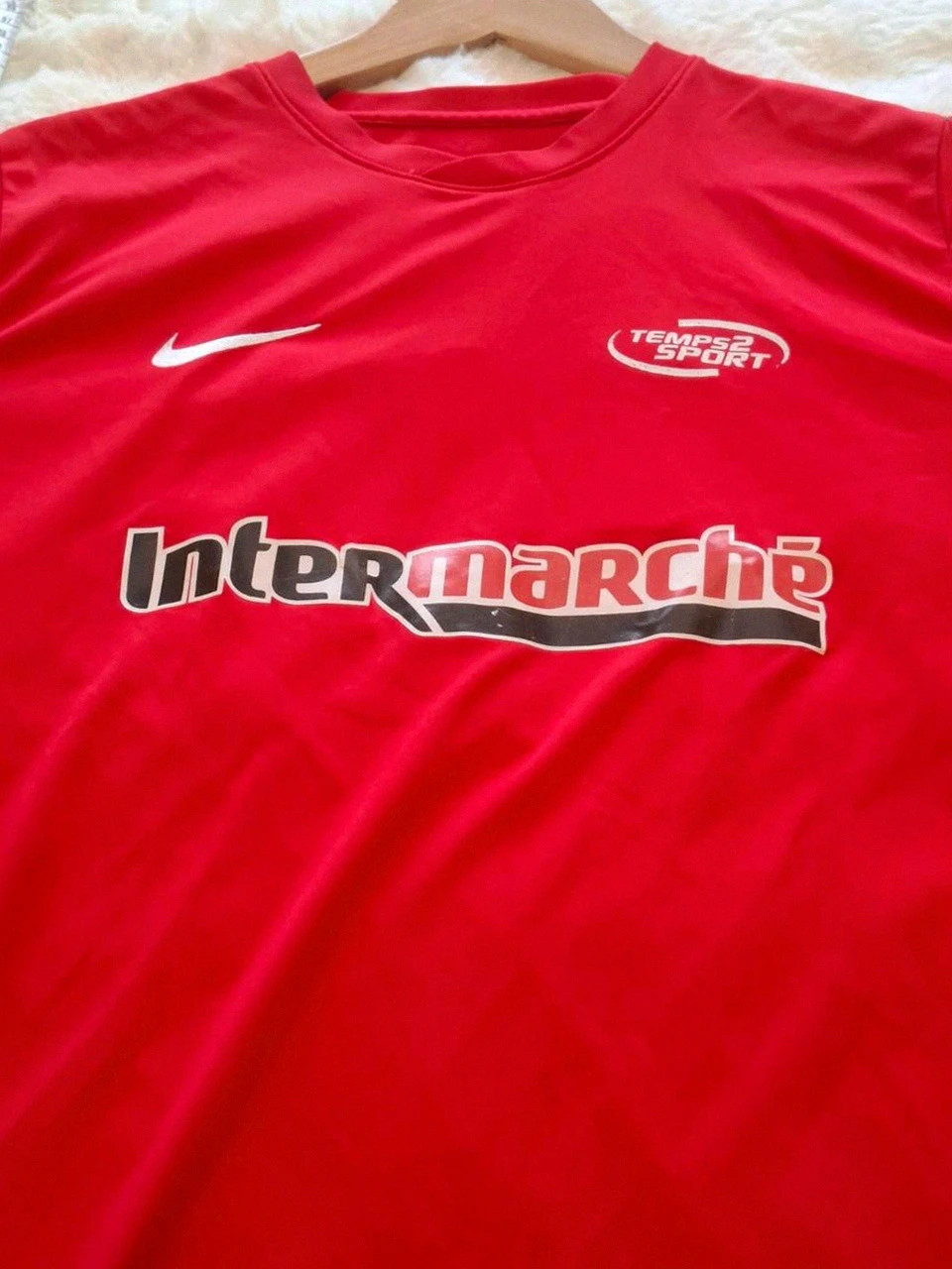 Maillot d'entraînement Nike Dri-FIT - Rouge - Temps 2 Sport / Sponsor Intermarché - Taille XL – Nike – taille XL 4