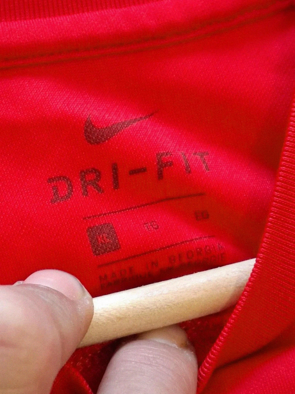Maillot d'entraînement Nike Dri-FIT - Rouge - Temps 2 Sport / Sponsor Intermarché - Taille XL – Nike – taille XL 5