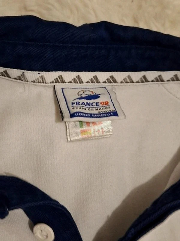 Polo Vintage Coupe du Monde Adidas France 98 (Licence Officielle) T.XS – adidas – taille XS 5