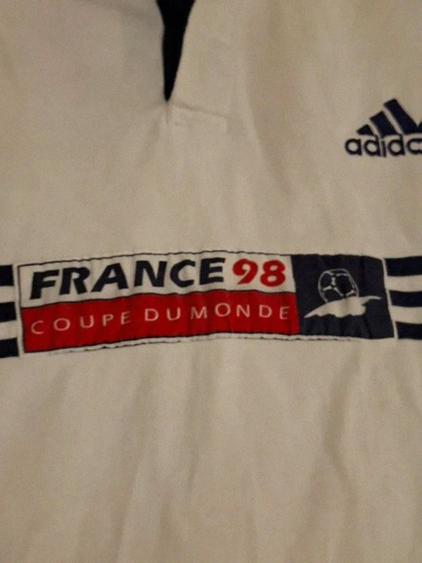 Polo Vintage Coupe du Monde Adidas France 98 (Licence Officielle) T.XS – adidas – taille XS 3