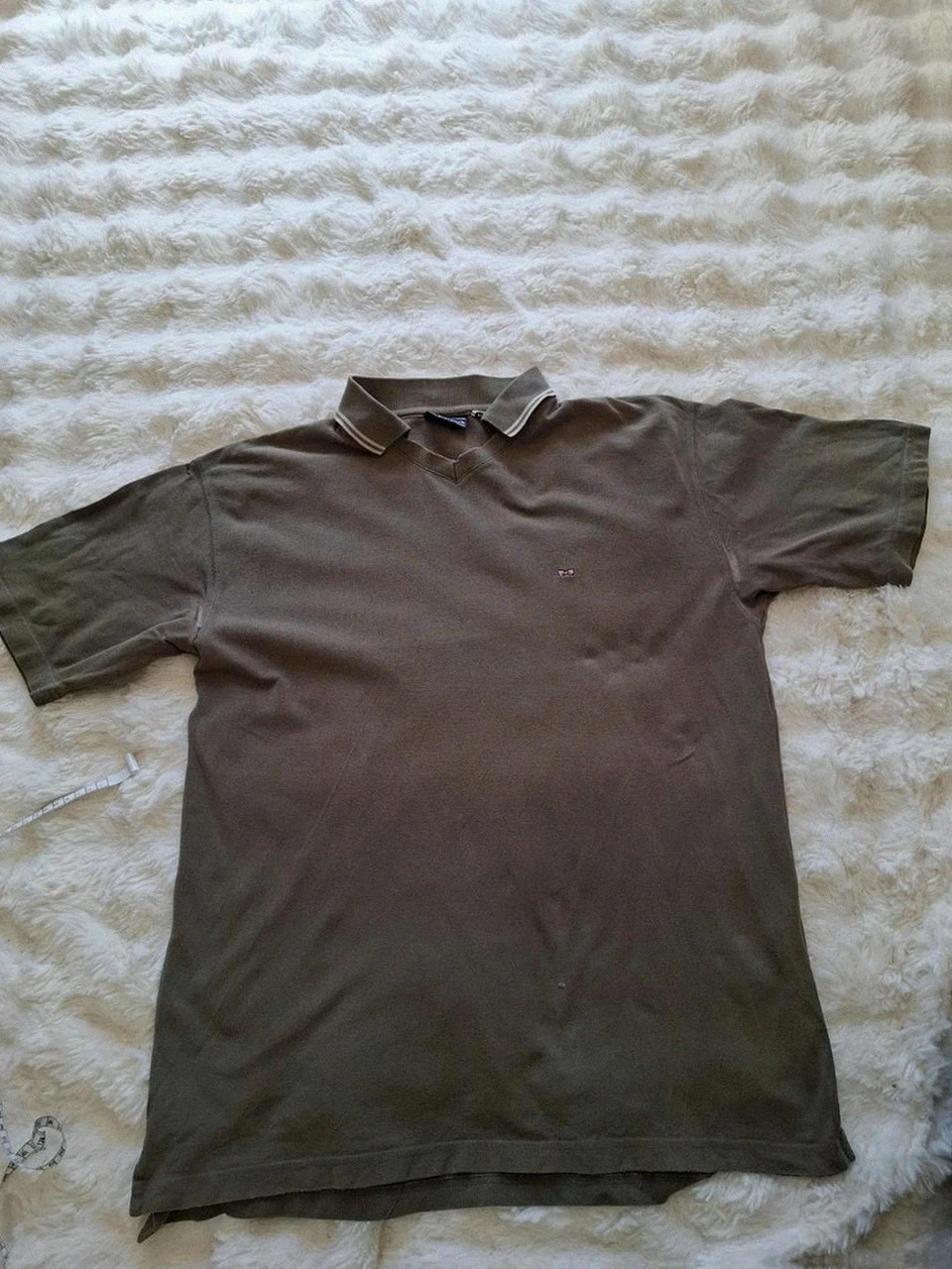 Polo Manches Courtes Vintage Eden Park Rugline Kaki / Taupe T.XL – Eden Park – taille XL