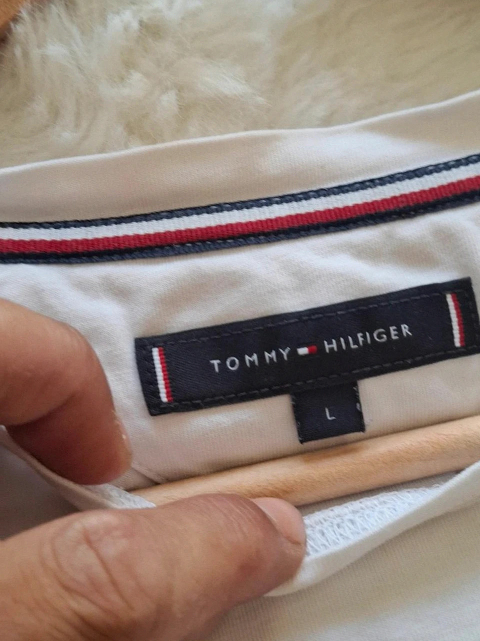 T-shirt Blanc - Taille L - Tommy Hilfiger – Tommy Hilfiger – taille L 5