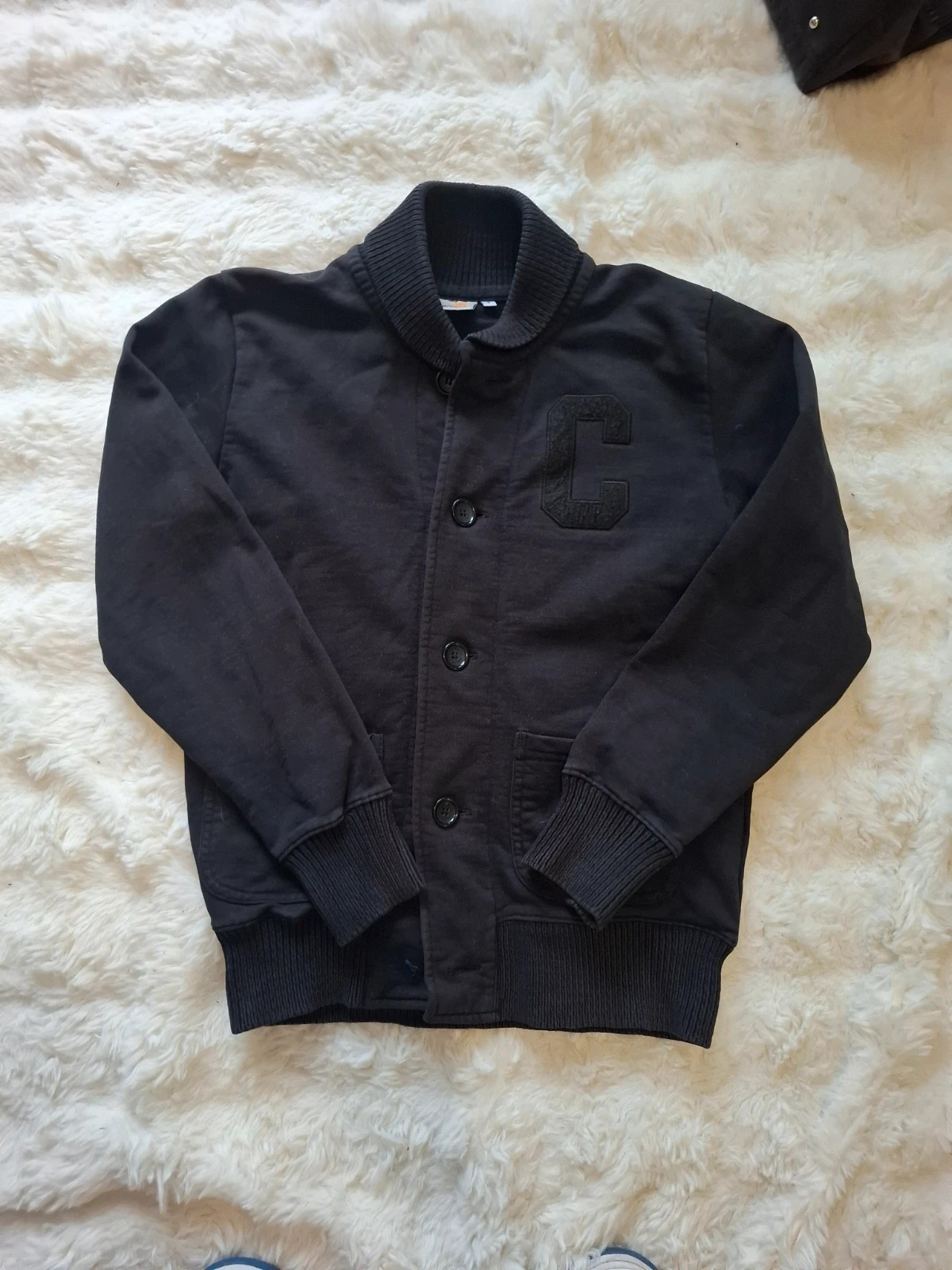 Veste cardigan zippée boutons Carhartt noir col teddy taille S workwear – Carhartt – taille S 2