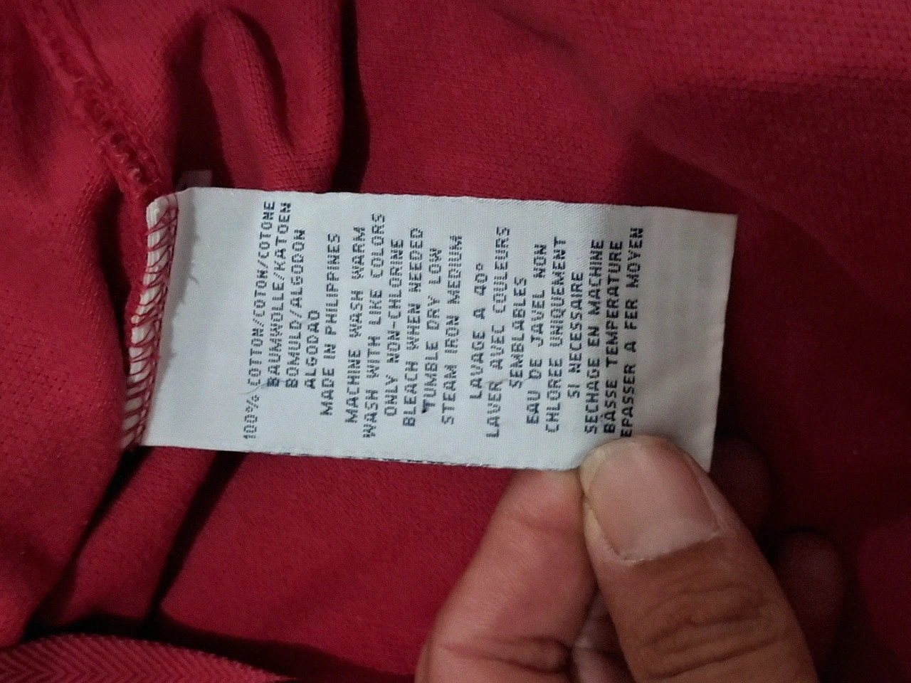 Polo Rouge Ralph Lauren Manches Courtes Custom Fit T.M – taille M 4