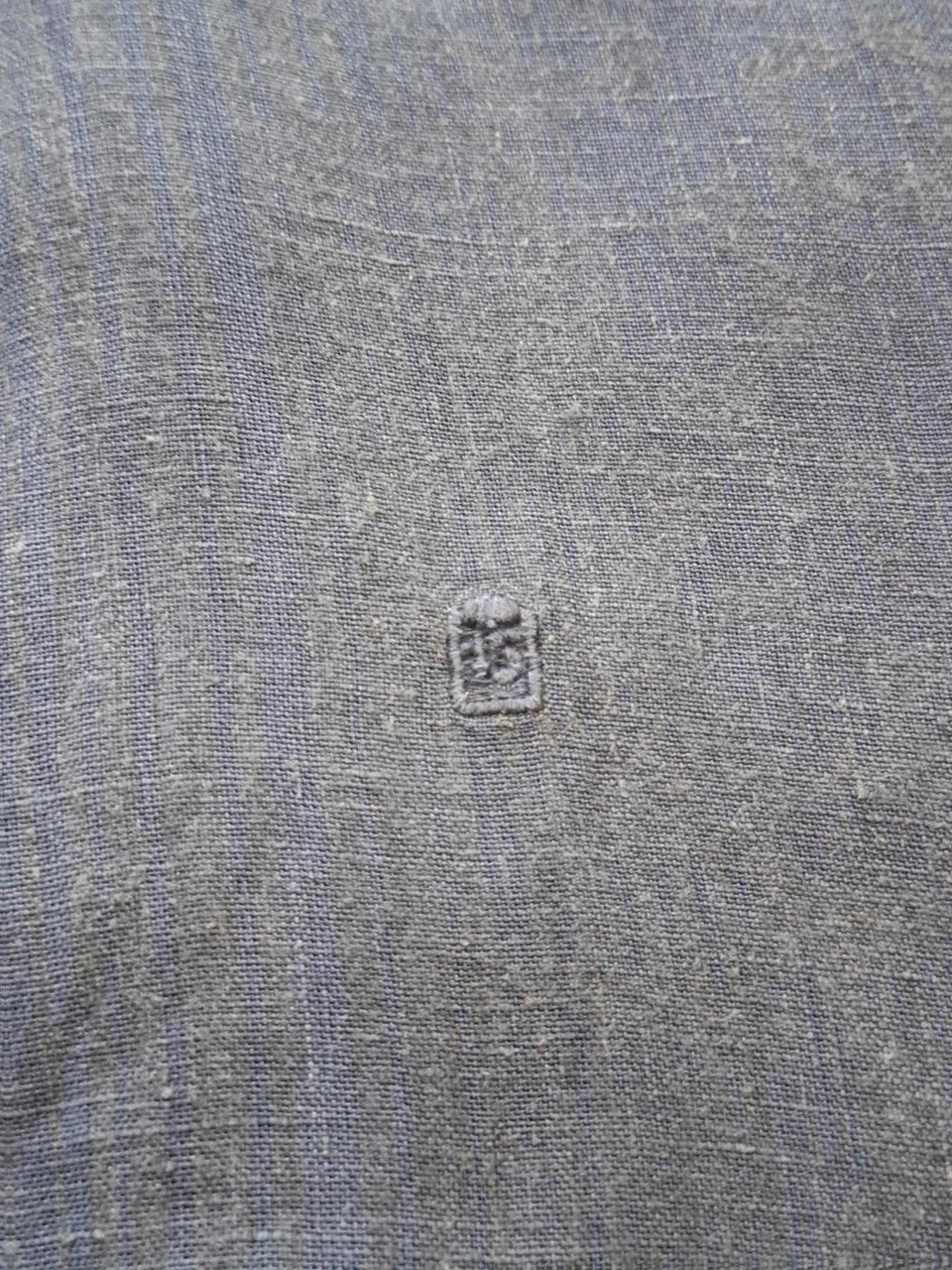 Chemise Lin Gris / Bleu Manches Courtes T.L Serge Blanco – Serge Blanco – taille L 3