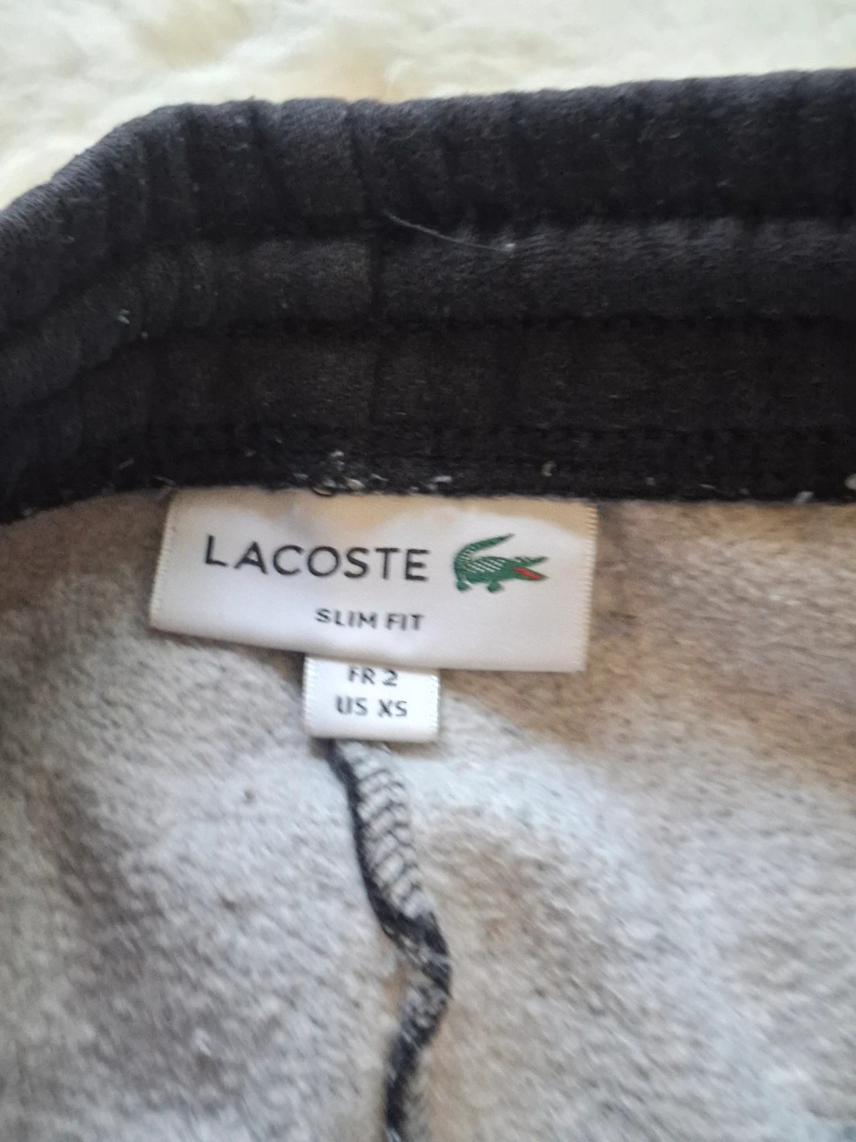 Pantalon de survêtement Lacoste gris anthracite slim fit jogger FR 2 US XS – Lacoste – taille XS 4