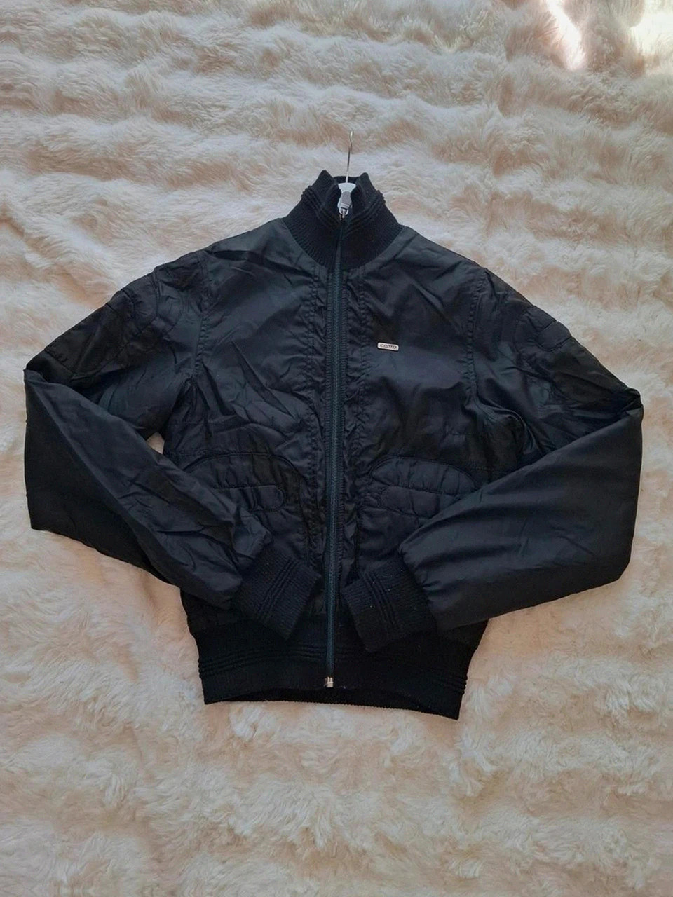 Bomber / Blouson vintage Com8 Y2K - Noir - Taille S – Com8 – taille S 2