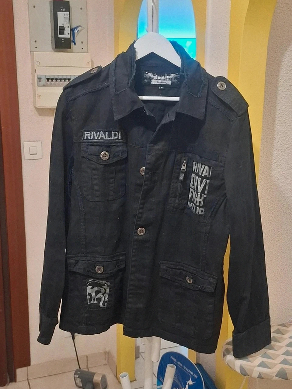 Surchemise / Veste militaire Y2K Rivaldi - Noir - Taille M – Rivaldi – taille M 2