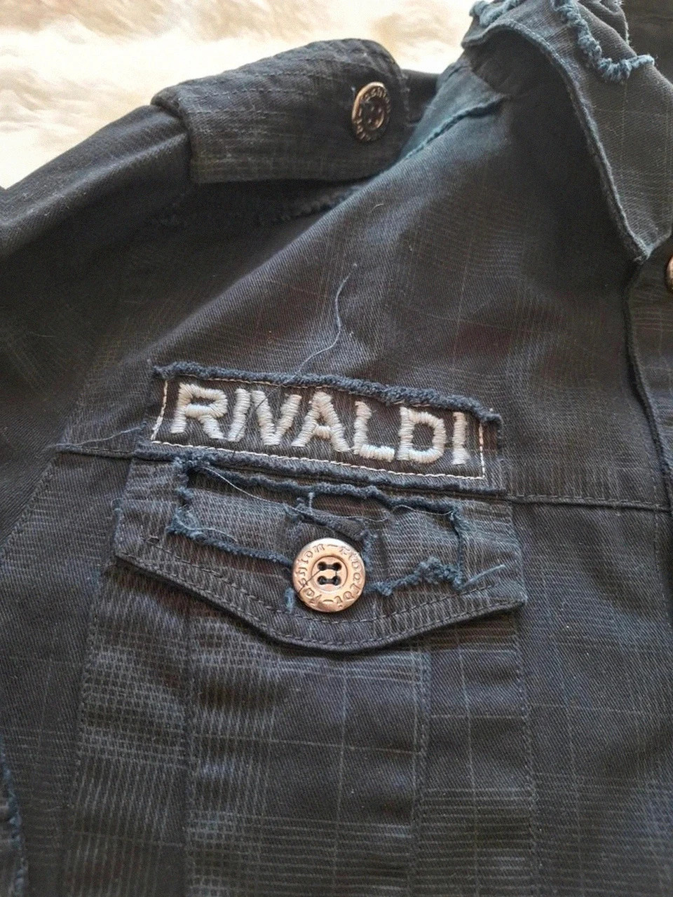 Surchemise / Veste militaire Y2K Rivaldi - Noir - Taille M – Rivaldi – taille M 5