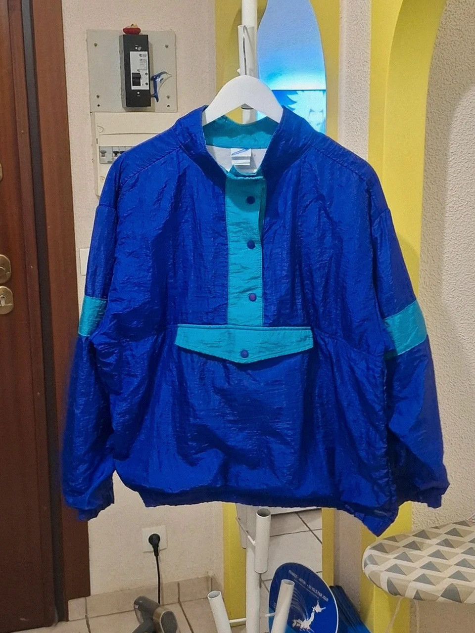 Coupe-vent vintage - Decathlon Bleu violet / Turquoise - Taille L/XL