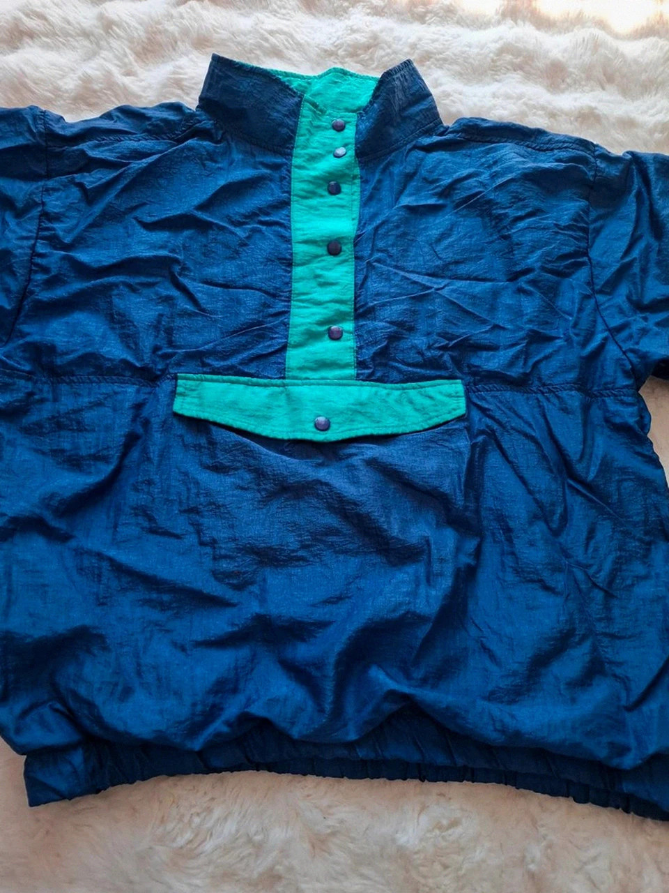 Coupe-vent vintage - Decathlon Bleu violet / Turquoise - Taille L/XL – Decathlon – taille XL 3