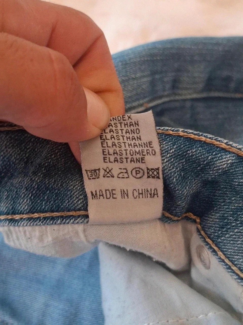 Jean bootcut / droit Key Mind - Bleu délavé - Taille 50 (Modèle femme) – taille 5XL / 50 / 22 4